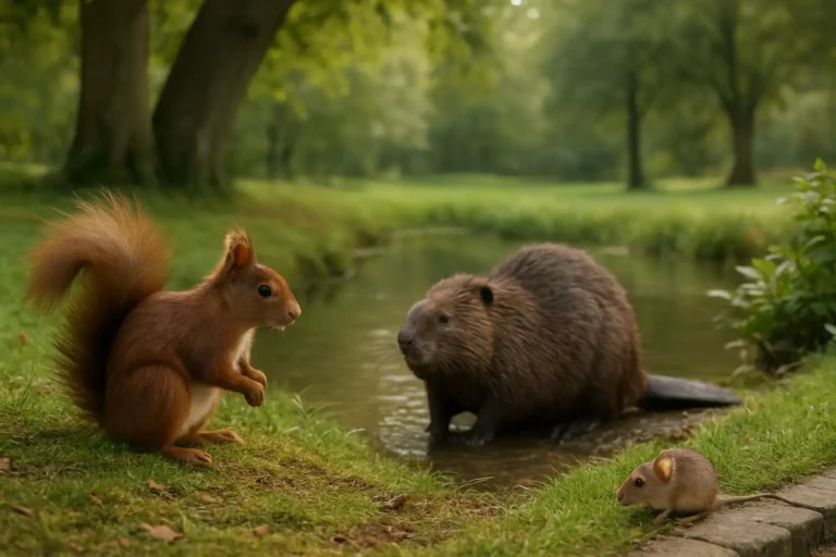 Rongeurs en France : écureuil roux, castor et souris dans un environnement naturel
